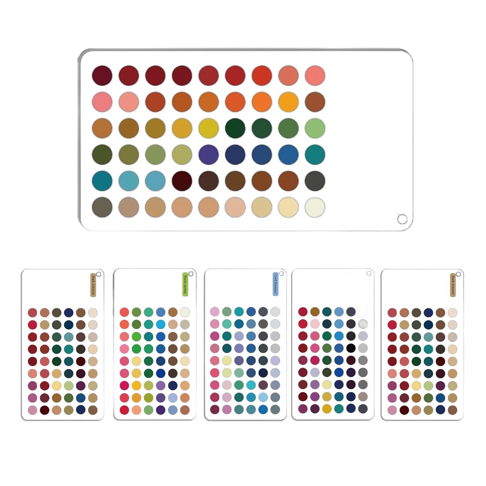 Color Checker Card - Kartu Palet Warna Musim Gugur 6-bagian,