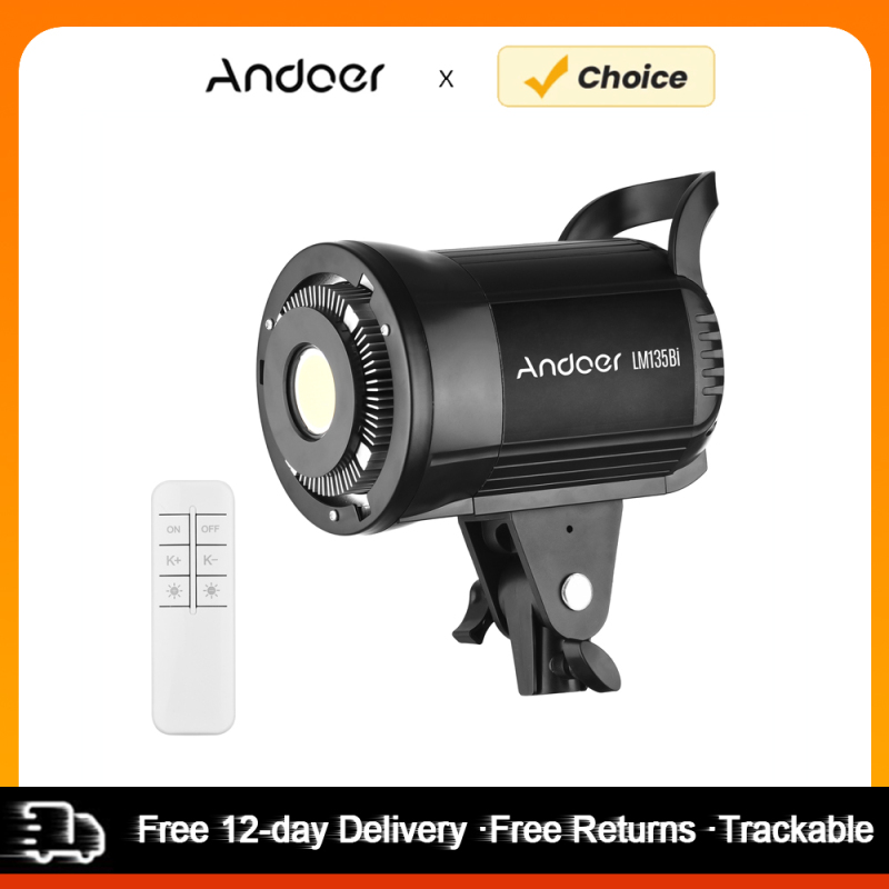 Strobe Light Studio - Andoer LM135Bi lampu fotografi LED portabel,