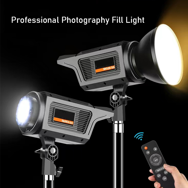Strobe Light Studio - Lampu LED matahari 300W, lampu Video