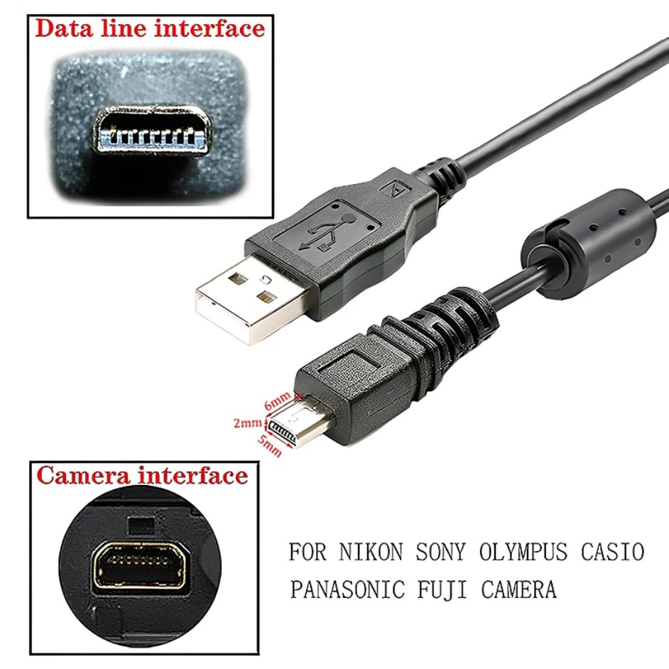 Nikon Camera D3500 - Kabel Data USB Universal 3.7V UC-E6