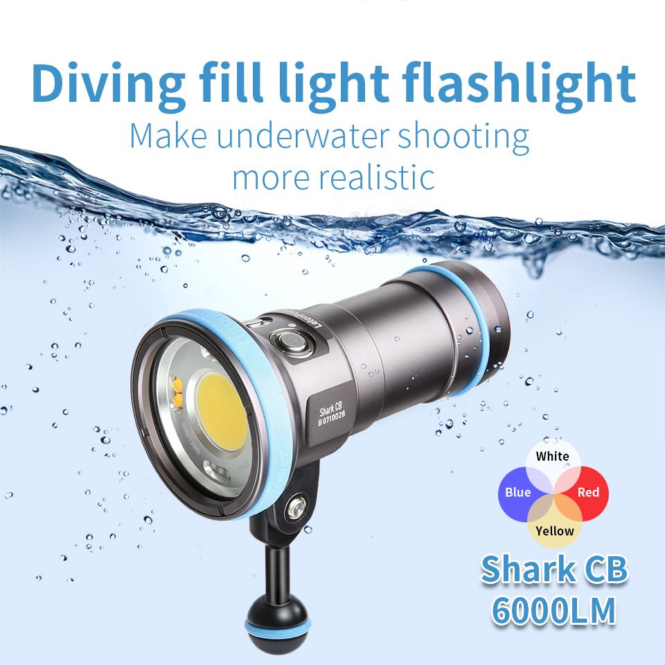 Photography High Angle - Lampu Selam Shark CB 6000 Lumen