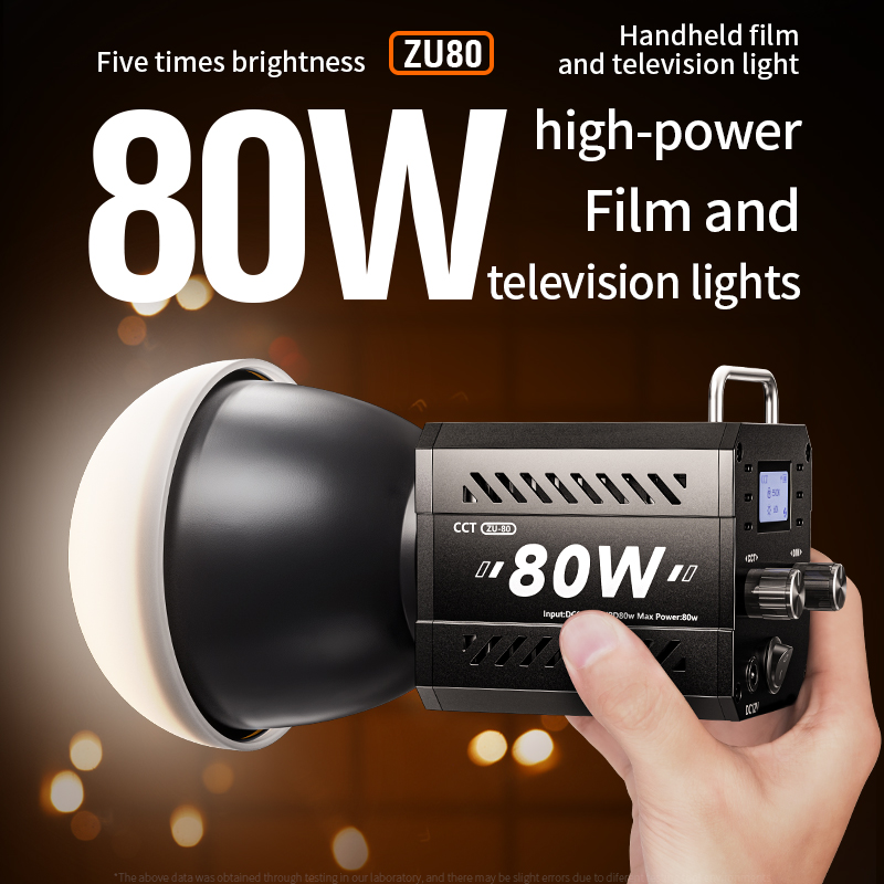 Strobe Light Studio - Lampu kamera Dua warna 80W, lampu