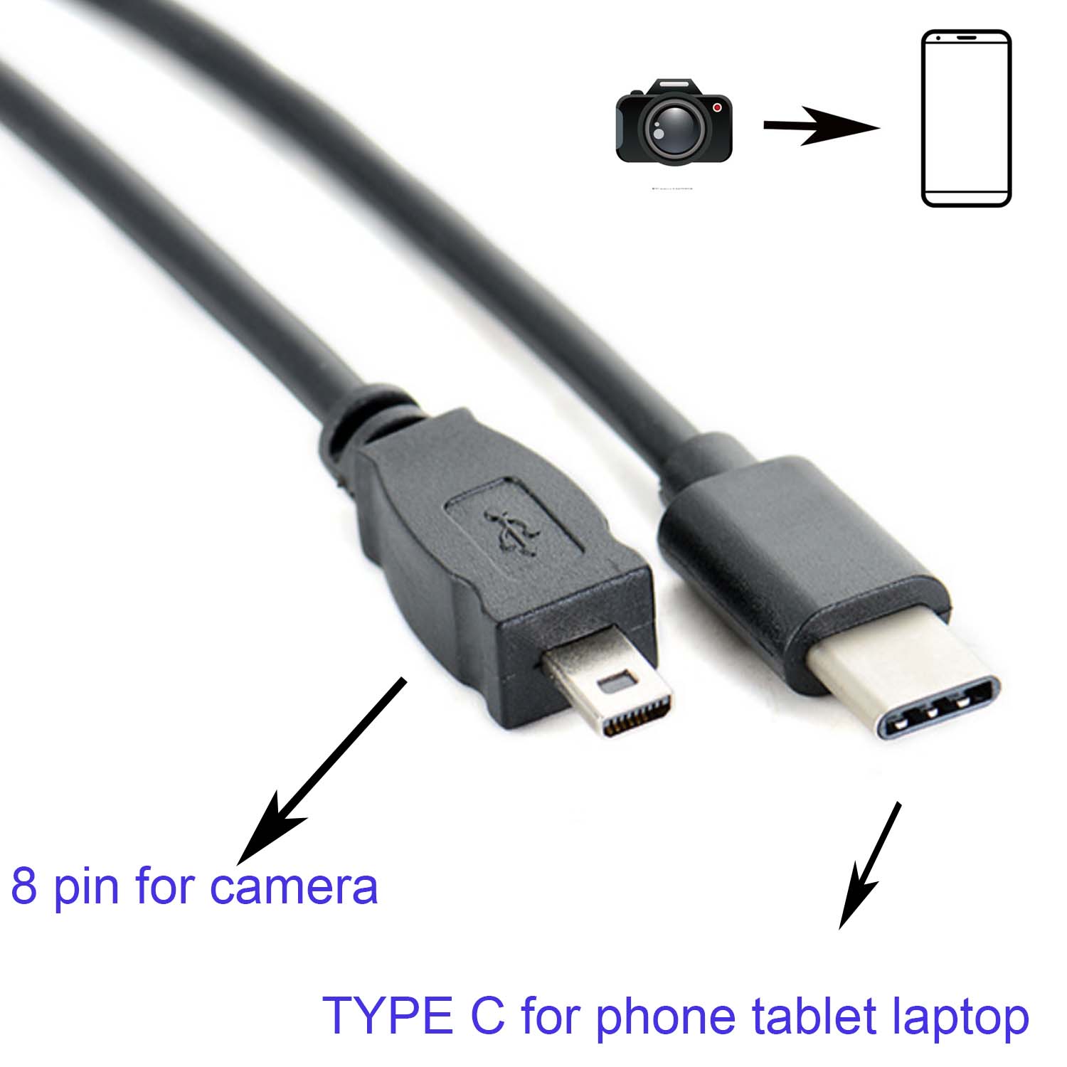 Nikon Camera D3500 - Tipe C OTG Kabel untuk Nikon