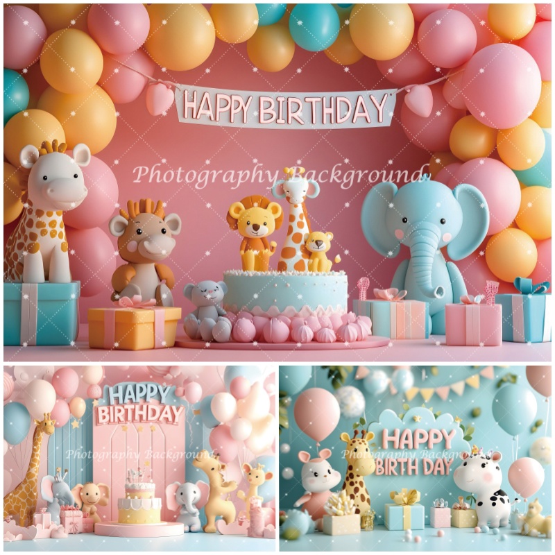 Photography Zoo - Latar Belakang Selamat Ulang Tahun Hewan