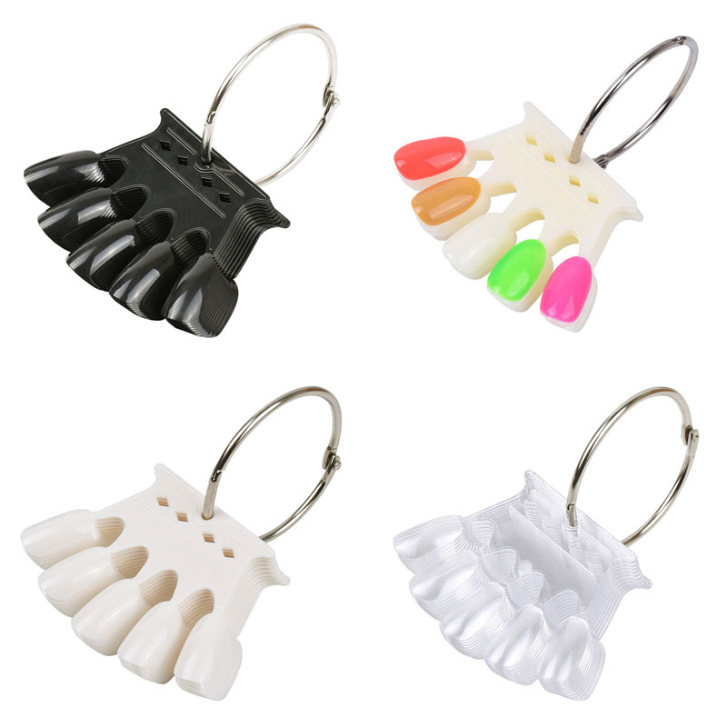 Color Checker Card - 4 Warna Kuku Palsu Tips Display