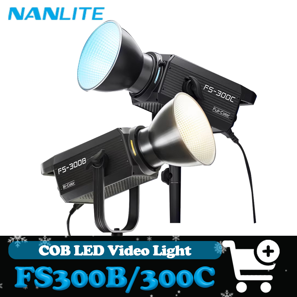 Strobe Light Studio - Lampu Video Nanlite FS-300C FS-300B 2700K