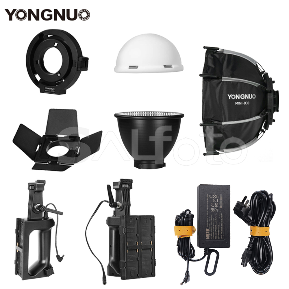 Strobe Light Studio - Yongnuo adaptor daya gagang NP-F kotak