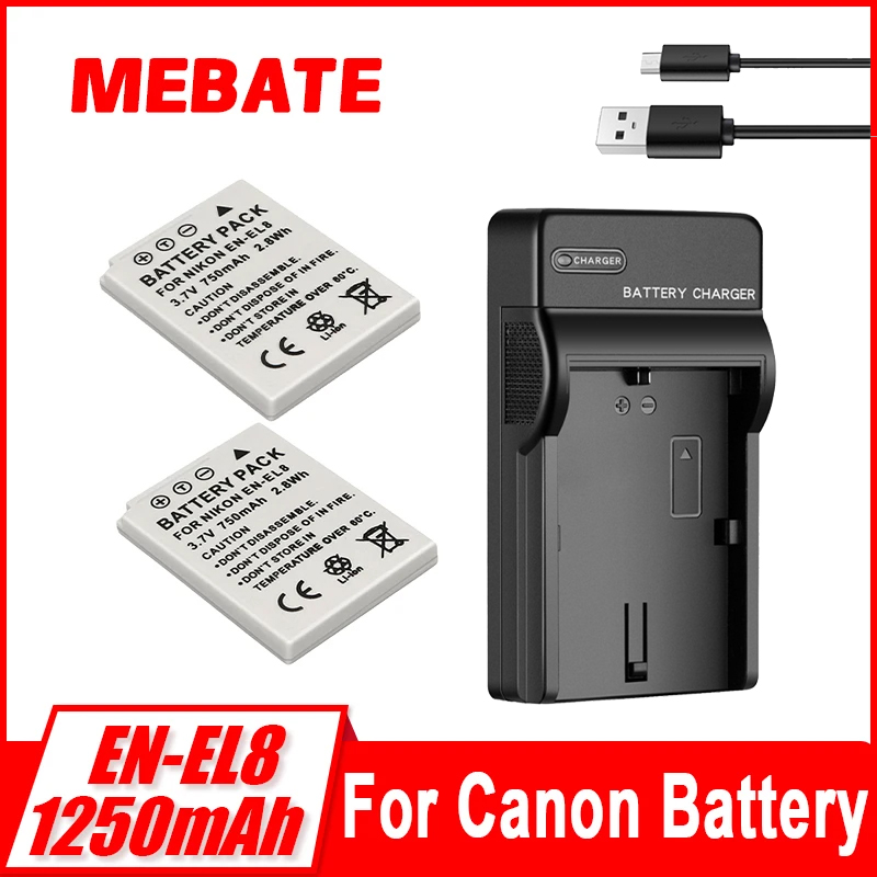 Nikon Camera D3500 - Baterai Kamera EN-EL8 750mah Untuk Nikon