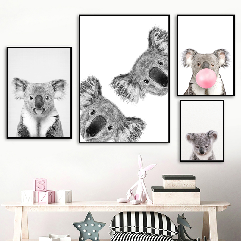 Koala Gambar Hitam dan Putih C - Photography Zoo ulasan dan harga