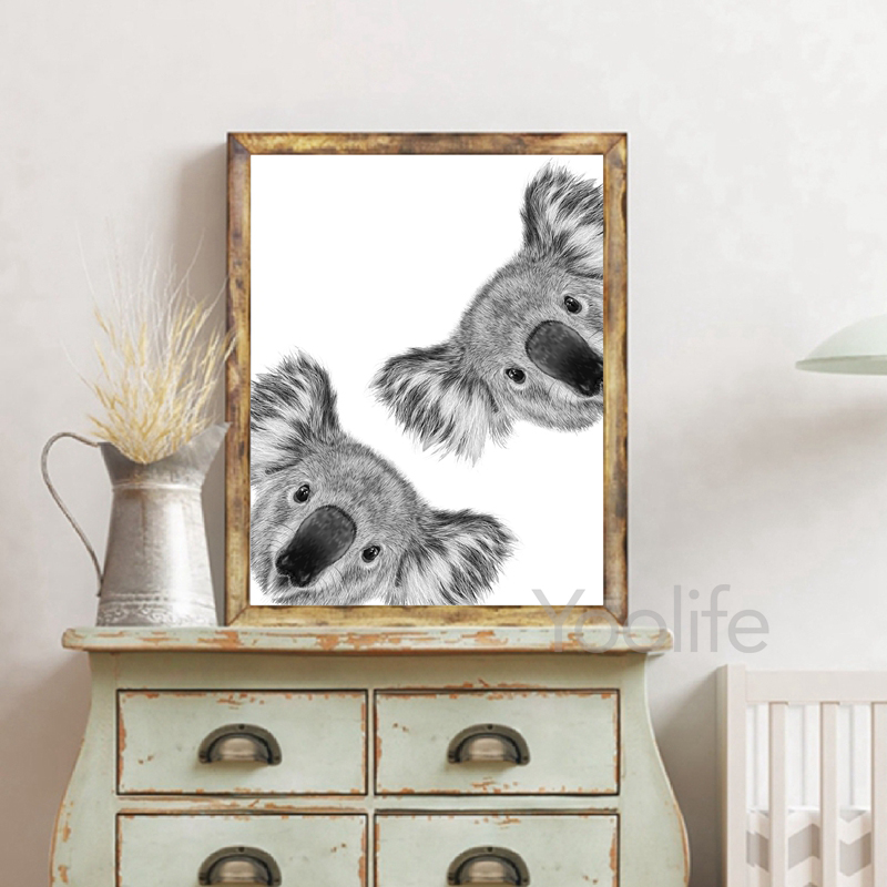 Koala Gambar Hitam dan Putih C - Photography Zoo ulasan dan harga