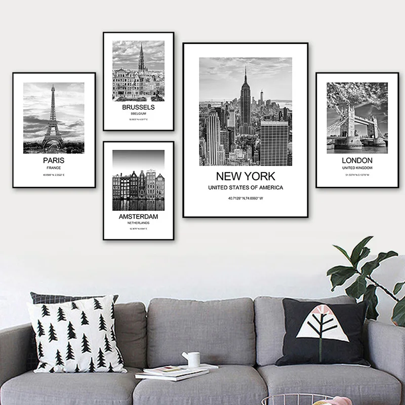 Poster Kota New York London Pa - Photography New York ulasan dan harga