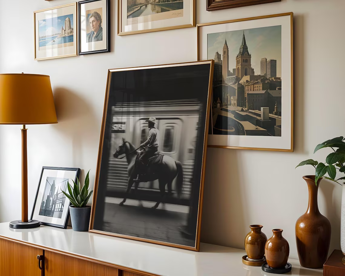 Cetakan Seni Dinding Koboi Vin - Photography New York ulasan dan harga