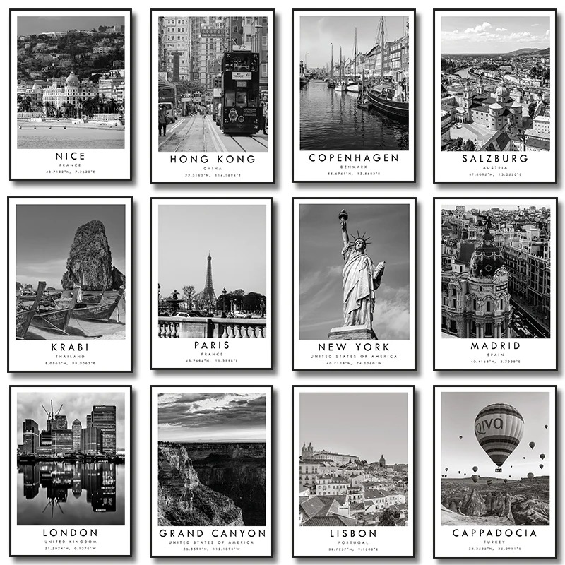 Poster Madrid New York London  - Photography New York ulasan dan harga