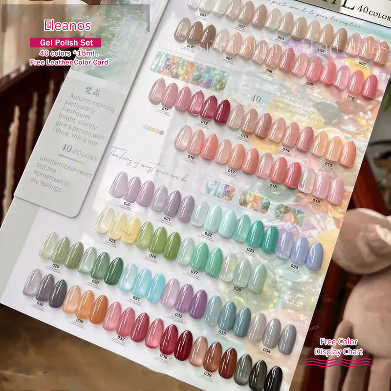 Eleanos 40 Warna 15Ml Set Kute - Color Checker Card ulasan dan harga