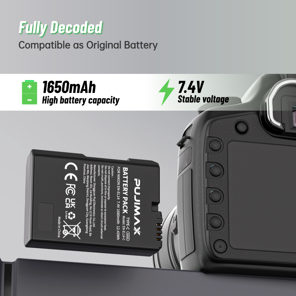 Baterai PUJIMAX 1650mAh EN-EL1 - Nikon Camera D3500 ulasan dan harga