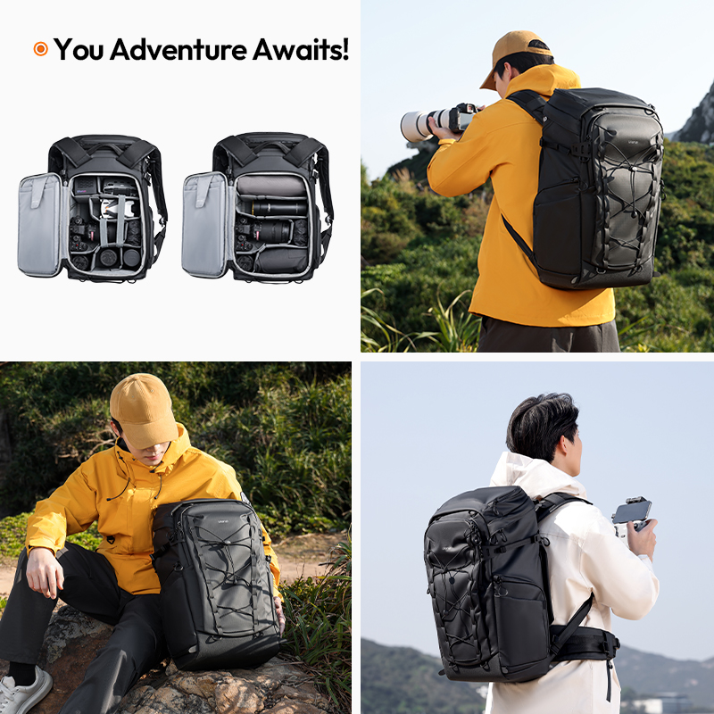 Ulanzi AB01 Ransel Fotografi L - Photography Of A Man ulasan dan harga
