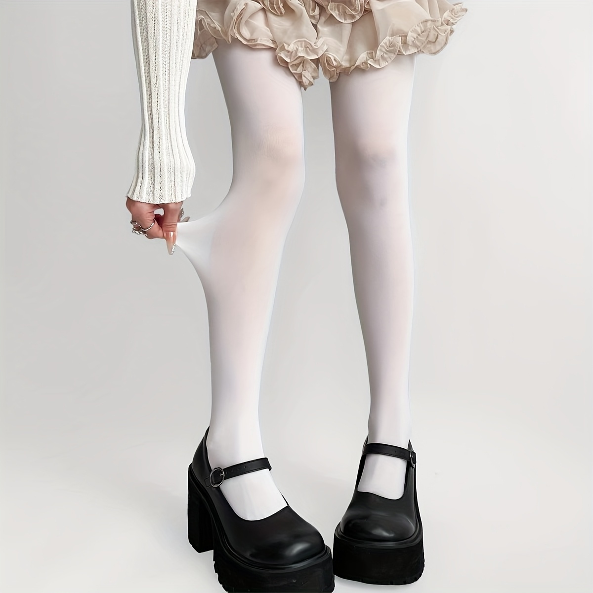 1 pasang pantyhose putih elega - Photography Is ulasan dan harga