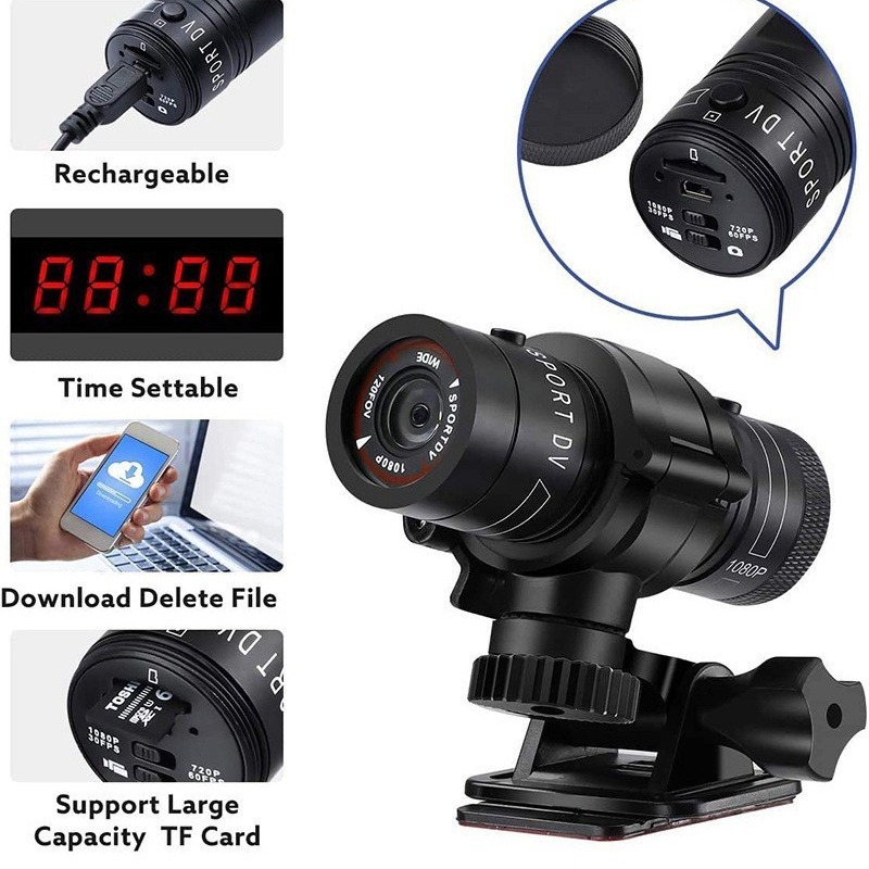 F9/1080P Kamera Olahraga Tahan - Photography High Angle ulasan dan harga