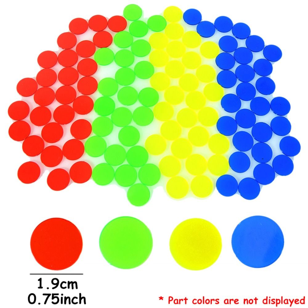 100 Buah Chip Penghitung Bulat - Color Checker Card ulasan dan harga