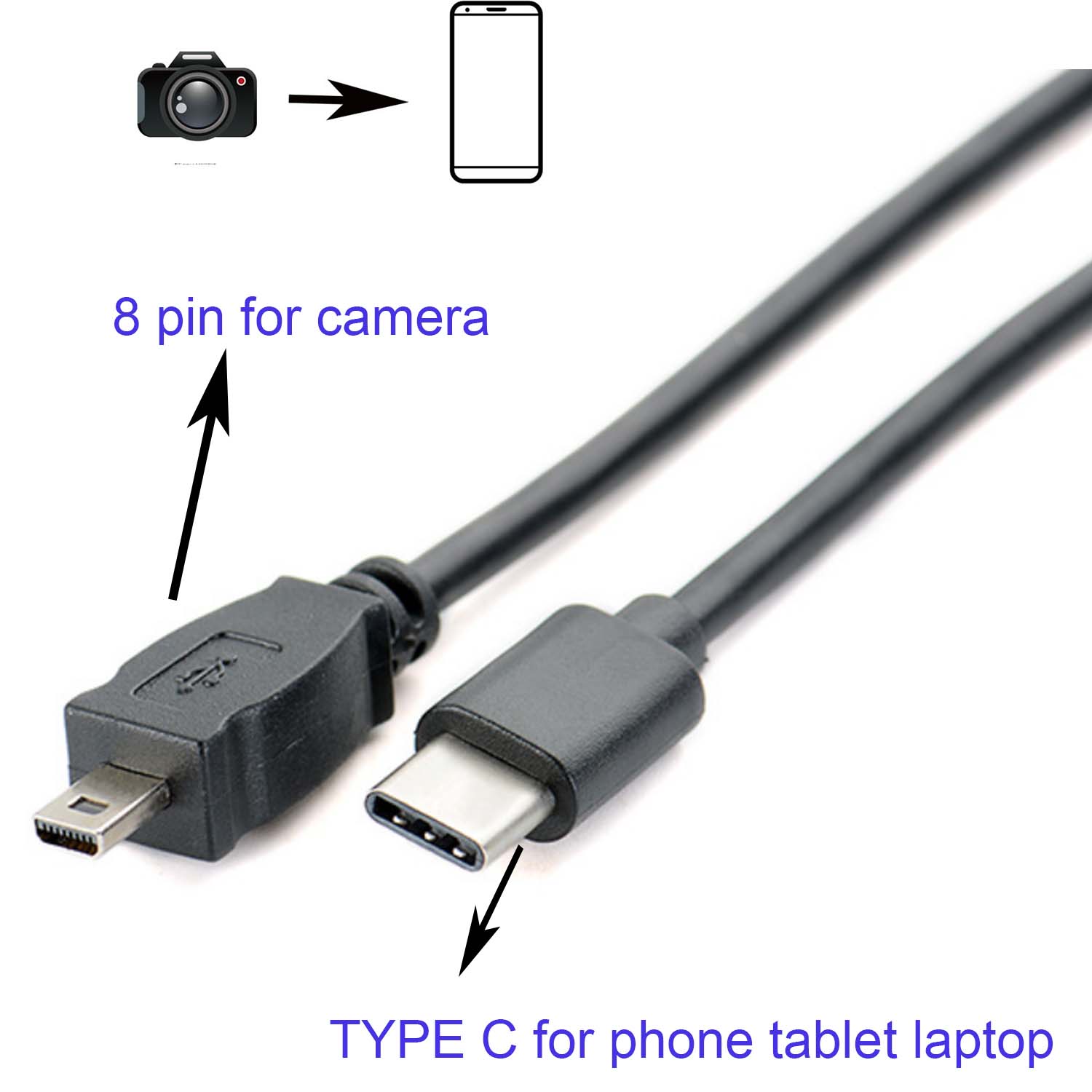 Tipe C OTG Kabel untuk Nikon C - Nikon Camera D3500 ulasan dan harga