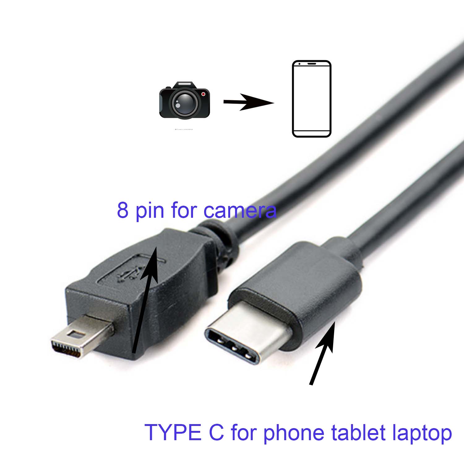 Tipe C OTG Kabel untuk Nikon C - Nikon Camera D3500 ulasan dan harga