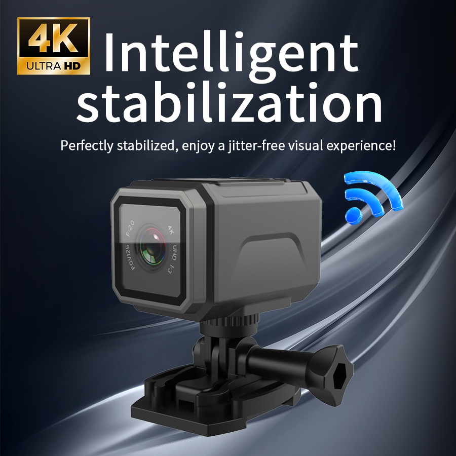 Kamera Aksi 4K EIS 125 °   WiF - Photography Date ulasan dan harga