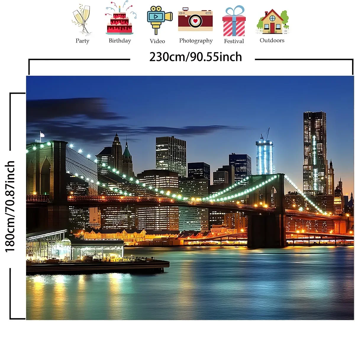 1 serat poliester cakrawala Ko - Photography New York ulasan dan harga