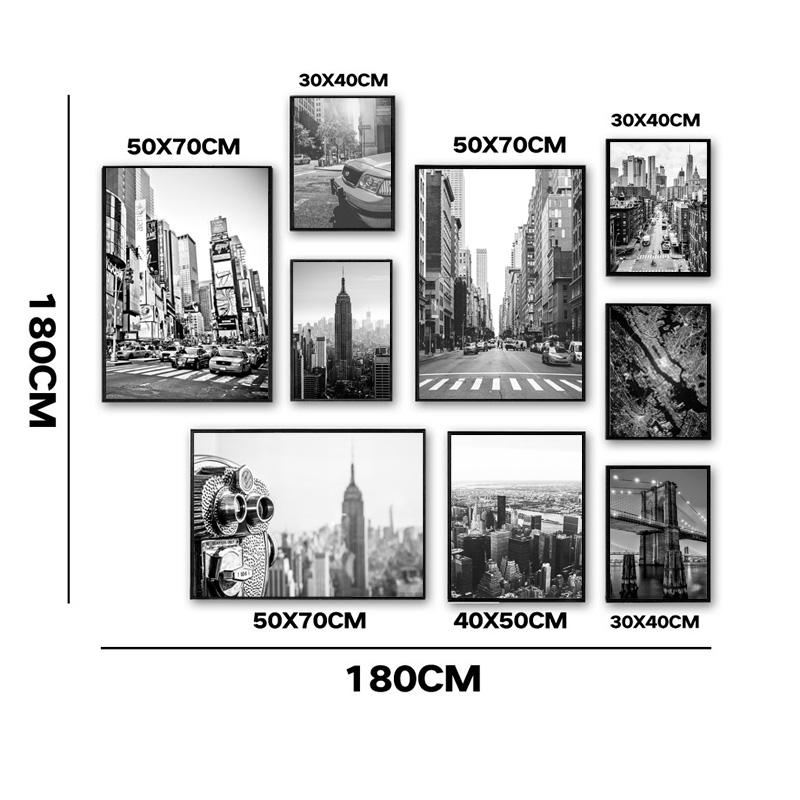 Poster Lukisan Kanvas Kota New - Photography New York ulasan dan harga